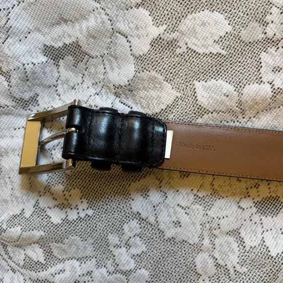 Allen Edmonds Black Leather Belt
